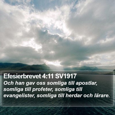 Efesierbrevet 4:11 SV1917 Bible Verse Image
