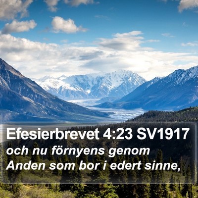 Efesierbrevet 4:23 SV1917 Bible Verse Image