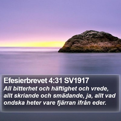 Efesierbrevet 4:31 SV1917 Bible Verse Image