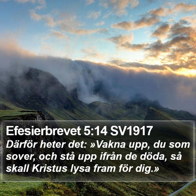 Efesierbrevet 5:14 SV1917 Bible Verse Image