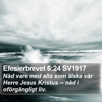 Efesierbrevet 6:24 SV1917 Bible Verse Image