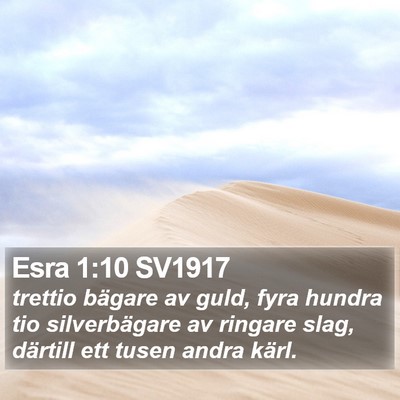 Esra 1:10 SV1917 Bible Verse Image