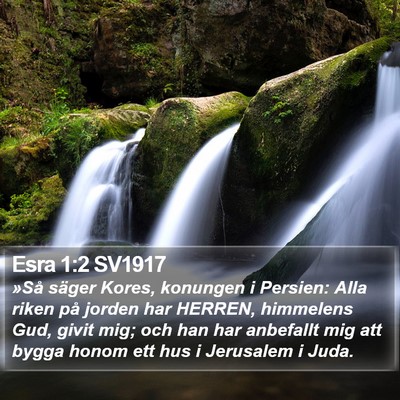 Esra 1:2 SV1917 Bible Verse Image