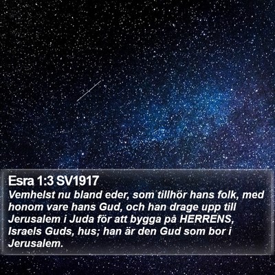 Esra 1:3 SV1917 Bible Verse Image