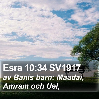 Esra 10:34 SV1917 Bible Verse Image