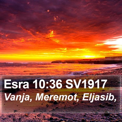 Esra 10:36 SV1917 Bible Verse Image