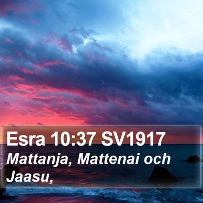 Esra 10:37 SV1917 Bible Verse Image