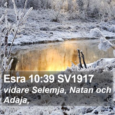 Esra 10:39 SV1917 Bible Verse Image