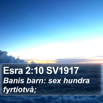 Esra 2:10 SV1917 Bible Verse Image