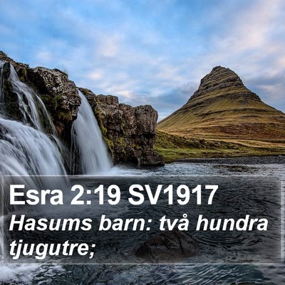 Esra 2:19 SV1917 Bible Verse Image