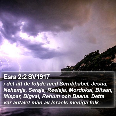 Esra 2:2 SV1917 Bible Verse Image