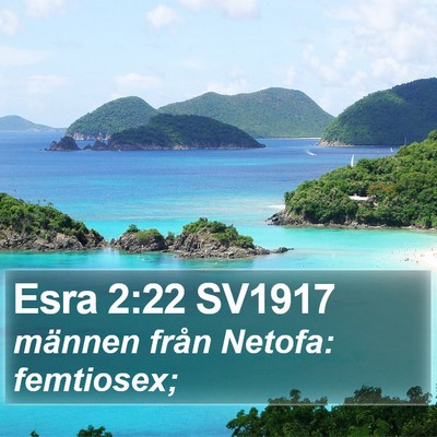 Esra 2:22 SV1917 Bible Verse Image