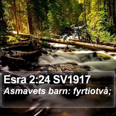 Esra 2:24 SV1917 Bible Verse Image