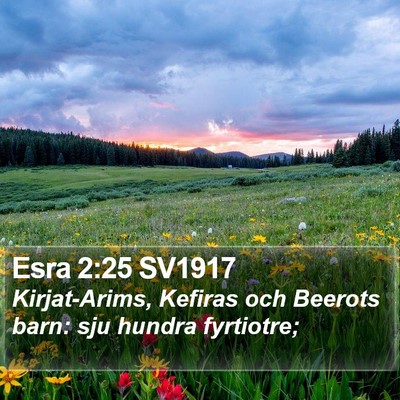 Esra 2:25 SV1917 Bible Verse Image
