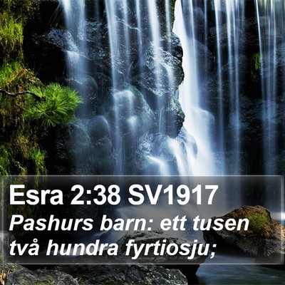 Esra 2:38 SV1917 Bible Verse Image
