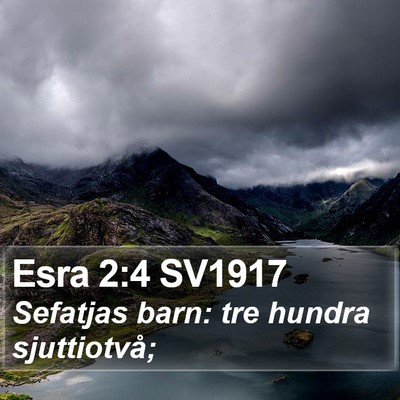 Esra 2:4 SV1917 Bible Verse Image
