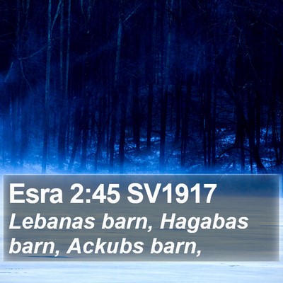 Esra 2:45 SV1917 Bible Verse Image