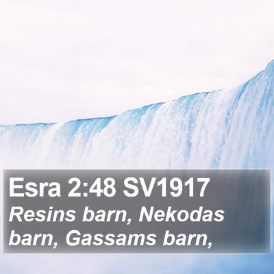 Esra 2:48 SV1917 Bible Verse Image
