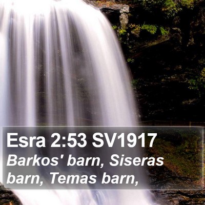 Esra 2:53 SV1917 Bible Verse Image