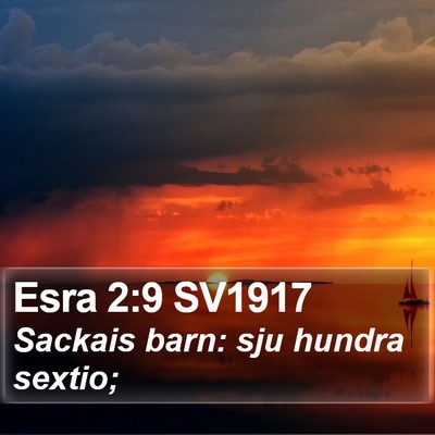 Esra 2:9 SV1917 Bible Verse Image
