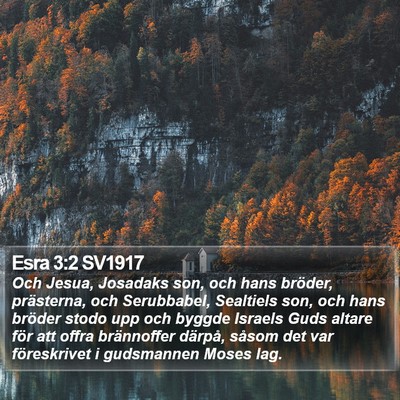 Esra 3:2 SV1917 Bible Verse Image