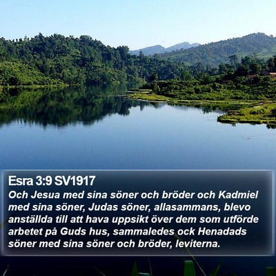 Esra 3:9 SV1917 Bible Verse Image