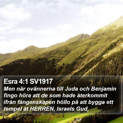 Esra 4:1 SV1917 Bible Verse Image