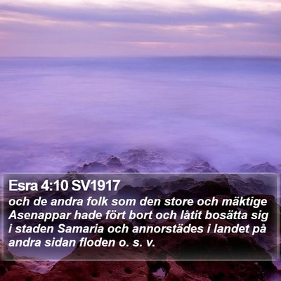 Esra 4:10 SV1917 Bible Verse Image