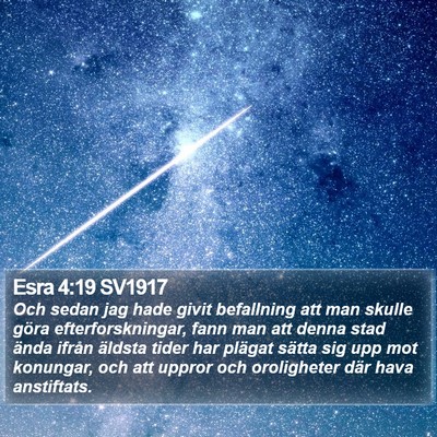 Esra 4:19 SV1917 Bible Verse Image