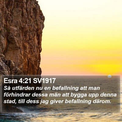 Esra 4:21 SV1917 Bible Verse Image