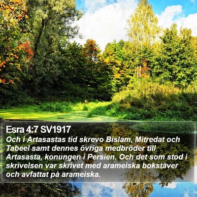 Esra 4:7 SV1917 Bible Verse Image