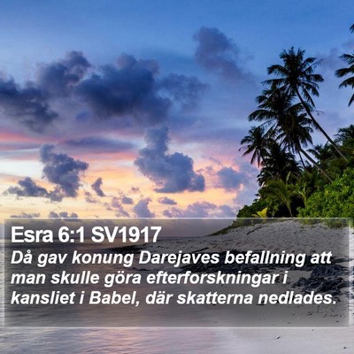 Esra 6:1 SV1917 Bible Verse Image
