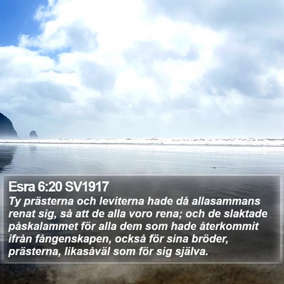 Esra 6:20 SV1917 Bible Verse Image