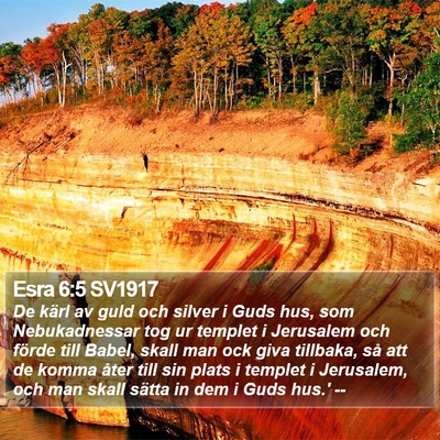 Esra 6:5 SV1917 Bible Verse Image