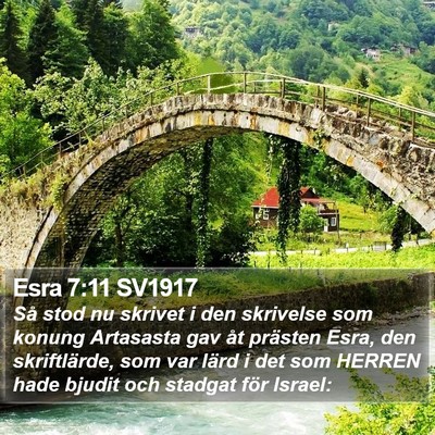 Esra 7:11 SV1917 Bible Verse Image