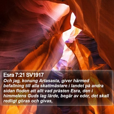 Esra 7:21 SV1917 Bible Verse Image