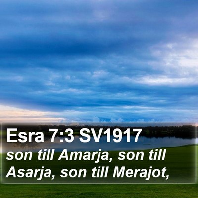 Esra 7:3 SV1917 Bible Verse Image