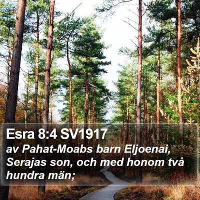Esra 8:4 SV1917 Bible Verse Image
