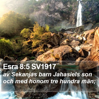 Esra 8:5 SV1917 Bible Verse Image