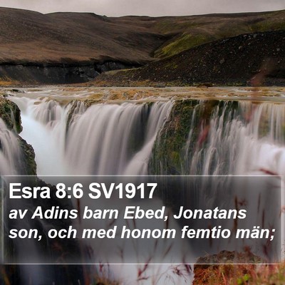 Esra 8:6 SV1917 Bible Verse Image