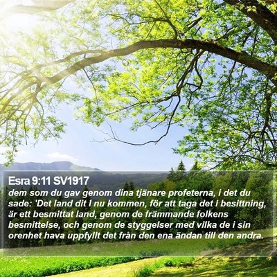 Esra 9:11 SV1917 Bible Verse Image