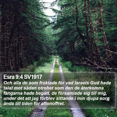 Esra 9:4 SV1917 Bible Verse Image