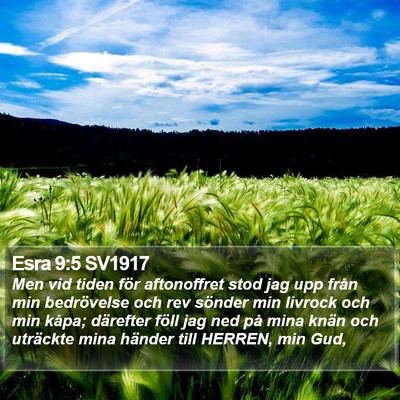 Esra 9:5 SV1917 Bible Verse Image