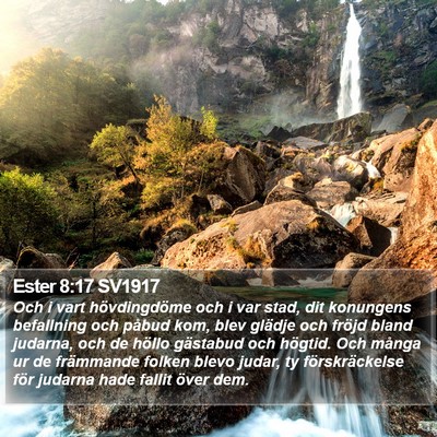 Ester 8:17 SV1917 Bible Verse Image