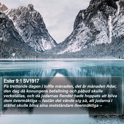 Ester 9:1 SV1917 Bible Verse Image