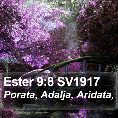 Ester 9:8 SV1917 Bible Verse Image