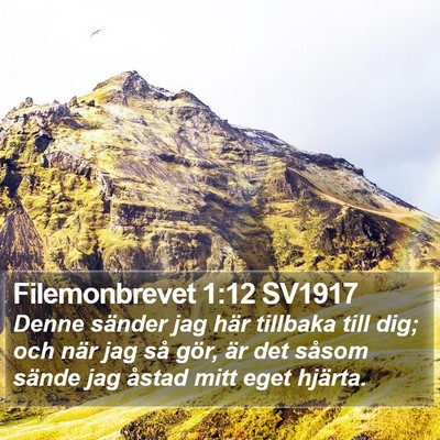Filemonbrevet 1:12 SV1917 Bible Verse Image