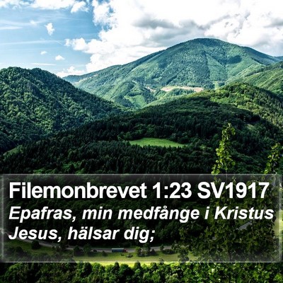 Filemonbrevet 1:23 SV1917 Bible Verse Image