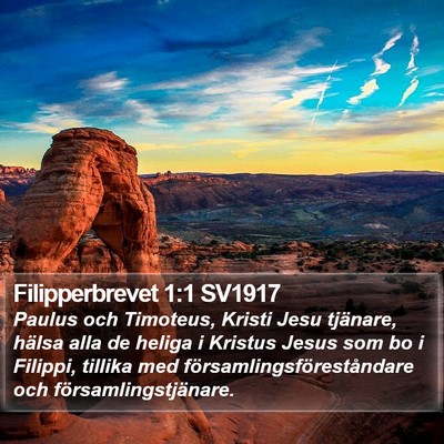 Filipperbrevet 1:1 SV1917 Bible Verse Image