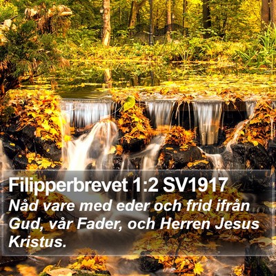Filipperbrevet 1:2 SV1917 Bible Verse Image